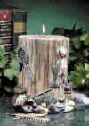 fishing motif candle