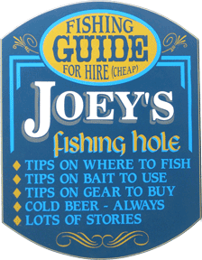 1853 Fishing Hole Personalized Plaque