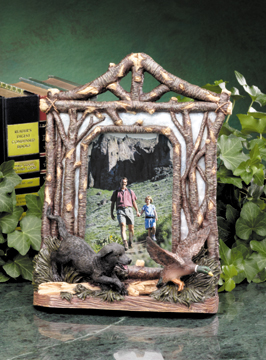 Labrador and Duck Vertical Picture Holder #3135