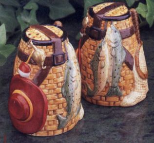 Ceramic Frontier Salt and Pepper Shakers