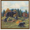 Black Bear Shower Curtain